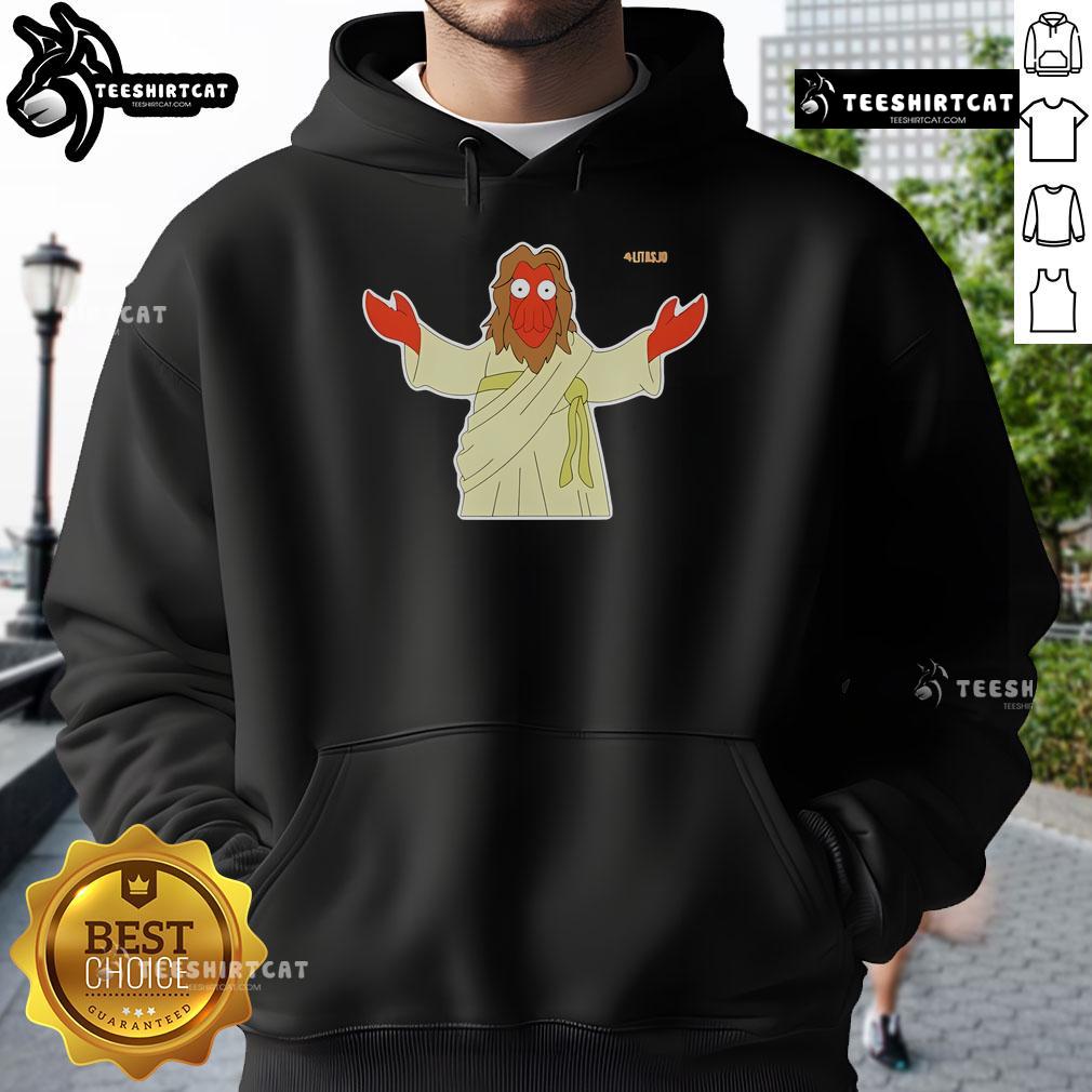 Official Litas.io Zoidberg Hoodie featuring vibrant colors and unique design, perfect for fans of the character.