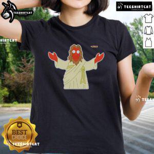 Official Litas.io Zoidberg Ladies Tee featuring a colorful design of Zoidberg from Futurama on a stylish women's shirt.