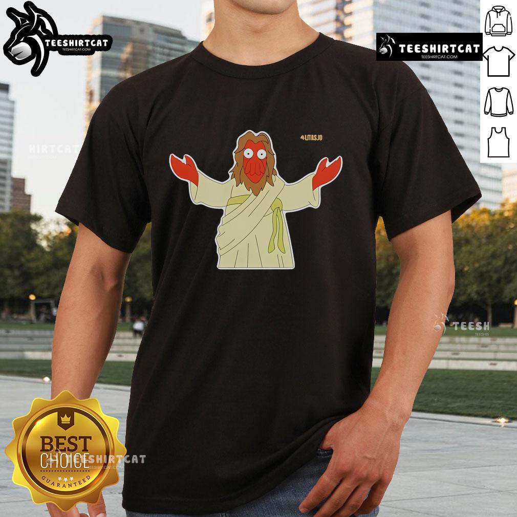 Official Litas.Io Zoidberg T-Shirt featuring a vibrant graphic of Zoidberg from Futurama on a stylish tee.