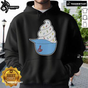 Official Philadelphia Phillies Ice Cream Helmet Hoodie featuring team colors and logo for fans and collectors.