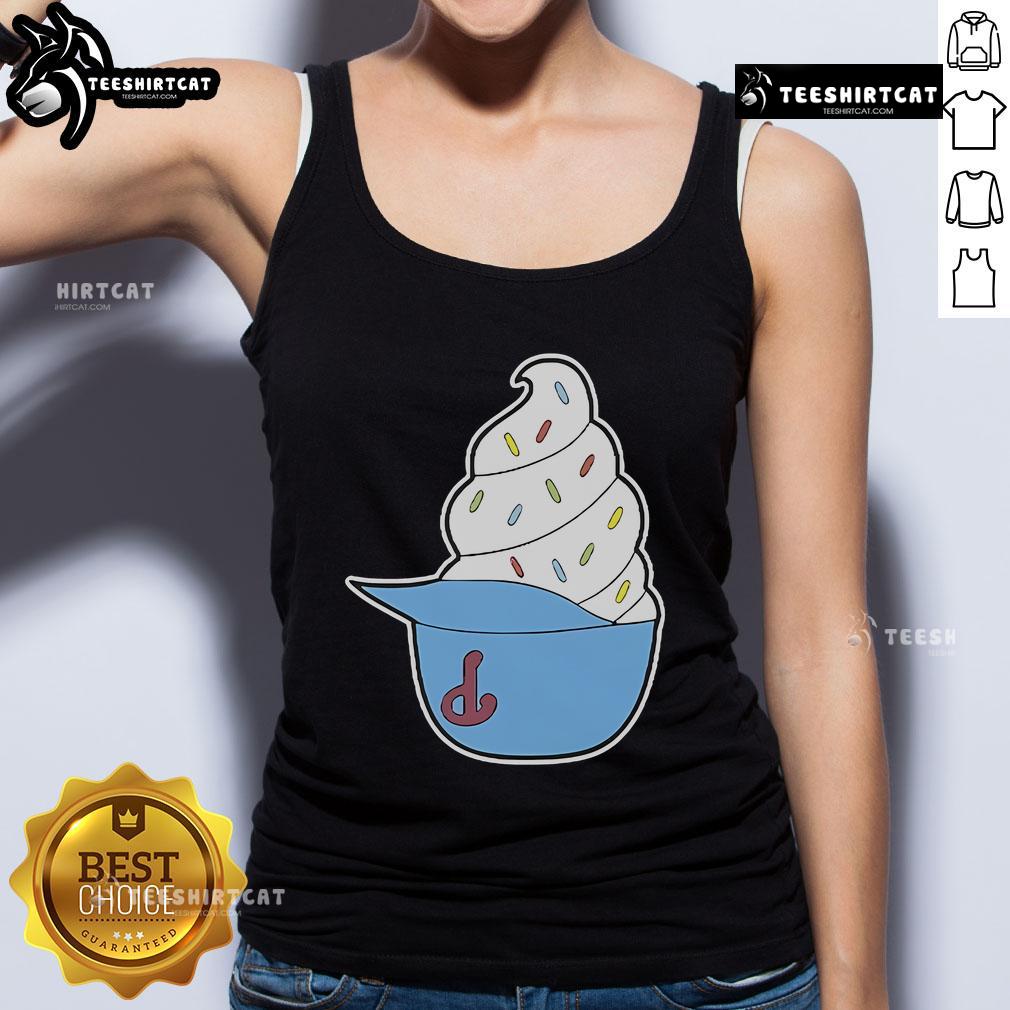 Official Philadelphia Phillies Ice Cream Helmet Tank Top featuring team logo and vibrant colors, perfect for summer wear.