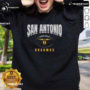 Official San Antonio Brahmas Football Outline Sweatshirt featuring team logo and stylish design for fans.