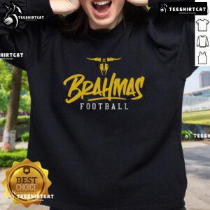 Stylized text sweatshirt featuring the San Antonio Brahmas logo, perfect for fans and casual wear.