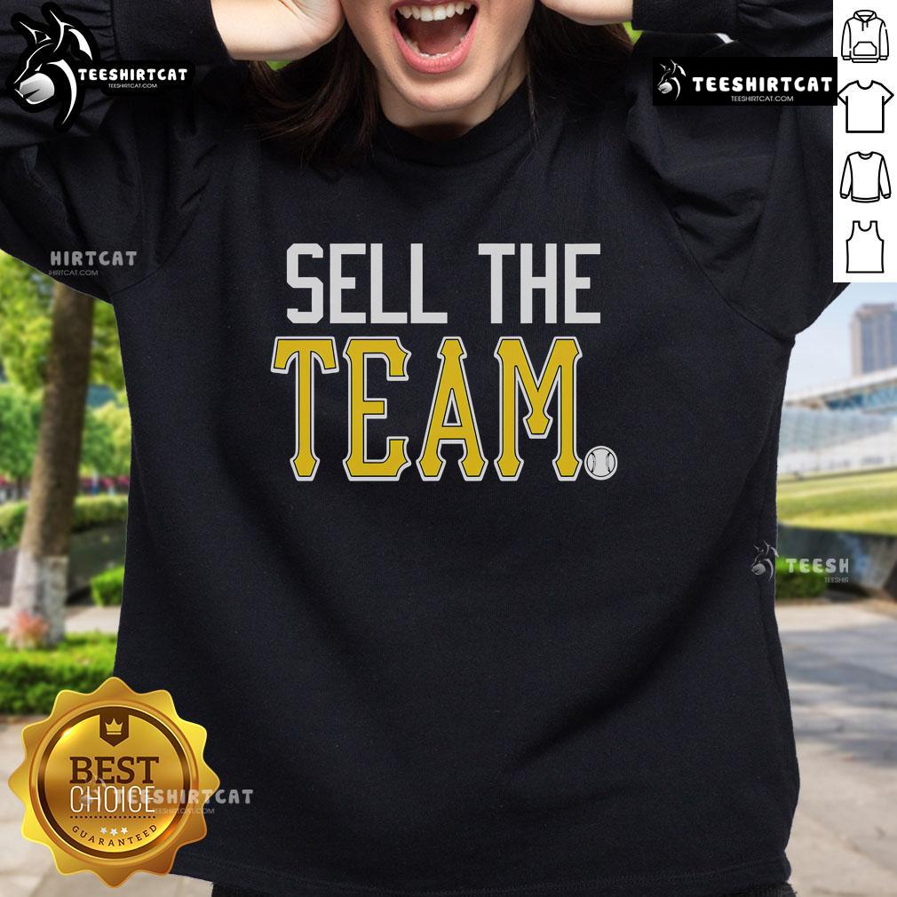 Official Sell The Team baseball sweatshirt featuring a stylish design, perfect for sports fans and casual wear.