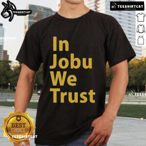 Alt Text: Official St Louis Blues In Jobu We Trust T-Shirt featuring bold graphics and team colors for dedicated fans.