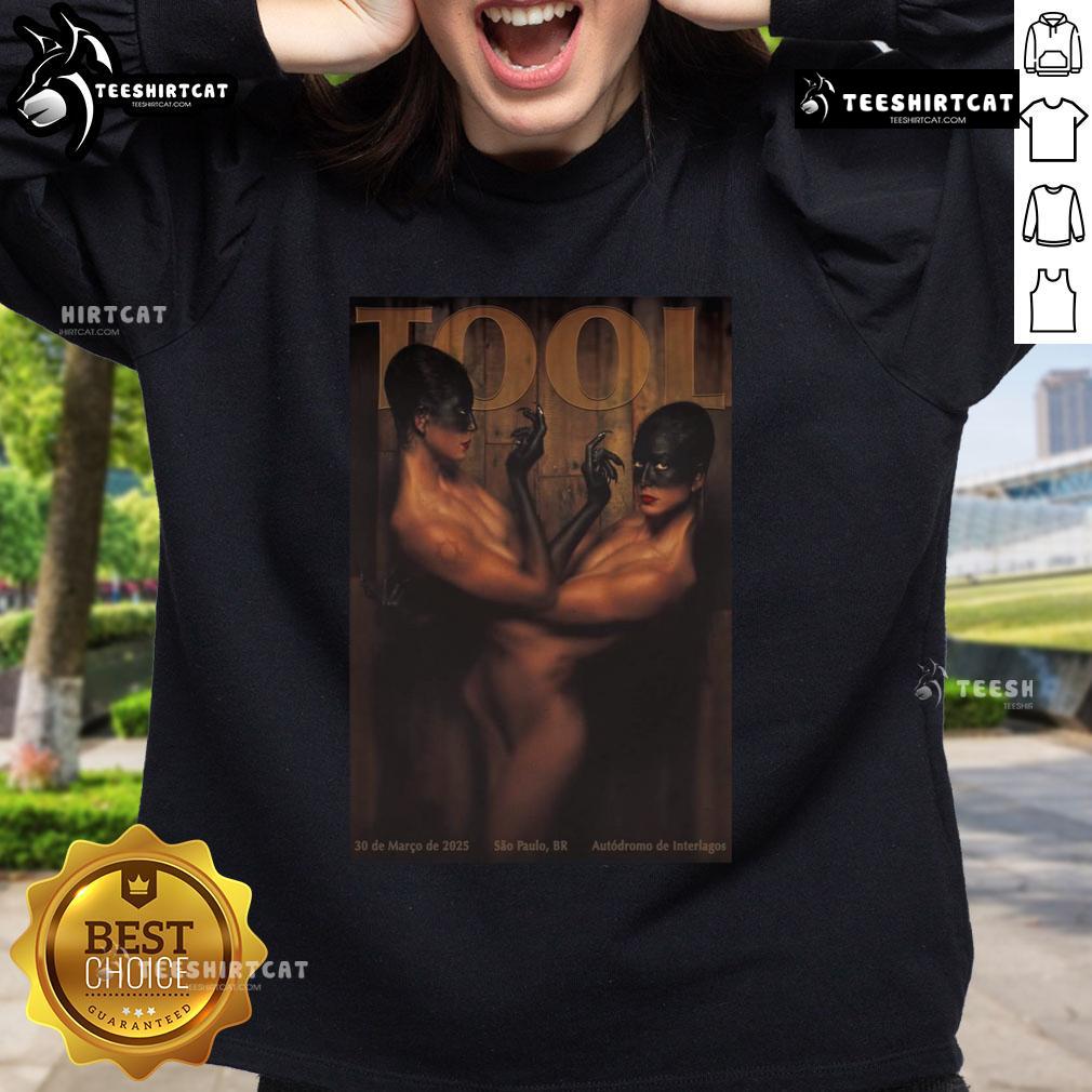 Official Tool sweatshirt at Autdromo de Interlagos in So Paulo, Brazil, March 30, 2024, showcasing music and motorsport vibes.
