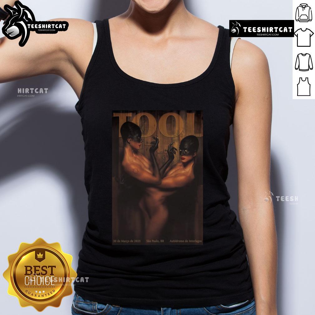 Official Tool tank top at Autodromo de Interlagos, So Paulo, Brazil, March 30, 2024, showcasing rock band merchandise.