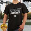 Alt Text: Official Toronto Maple Leafs Stanley Cup Playoffs 2025 T-Shirt featuring team logo and playoff graphics in blue and white.