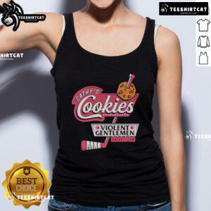 Official Violent Gentlemen Cathy's Cookies Hockey Club tank top featuring a stylish design for hockey fans.