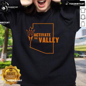 Alt Text: Original Sun Devil Activate The Valley Special Edition Sweatshirt featuring bold graphics and vibrant colors.