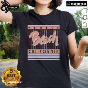 Premium Venice Beach California ladies tee featuring a stylish design perfect for casual beach outings and summer wear.