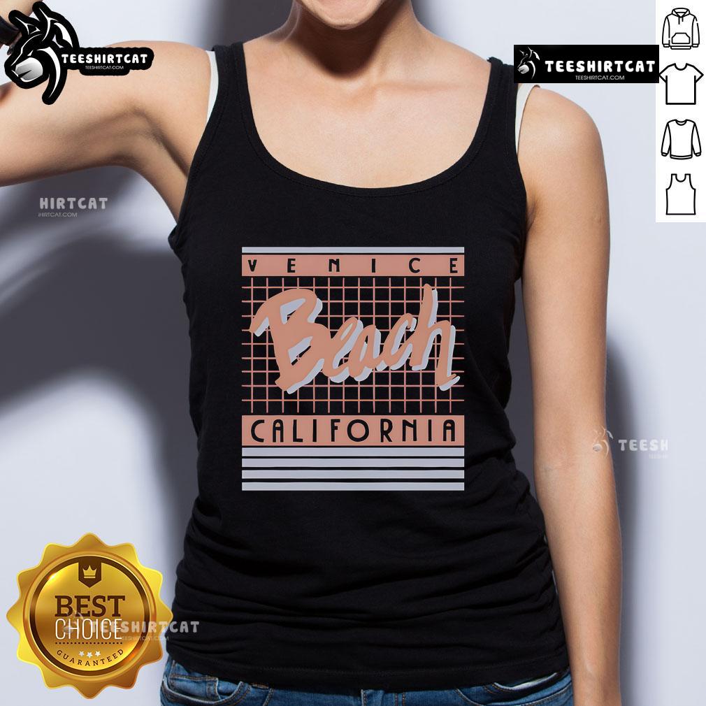 Premium Venice Beach California tank top featuring vibrant colors and a stylish design, perfect for beachwear.