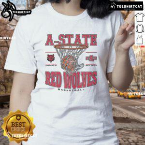 Good Arkansas State Red Wolves Game Time Ladies Tee in vibrant red, perfect for showing team spirit at games.