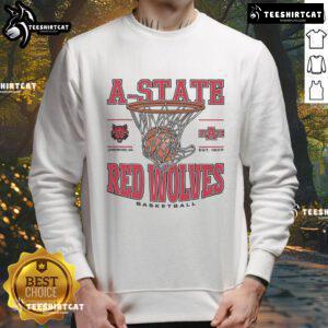 Good Arkansas State Red Wolves Game Time sweatshirt in red and black, perfect for fans supporting their team.