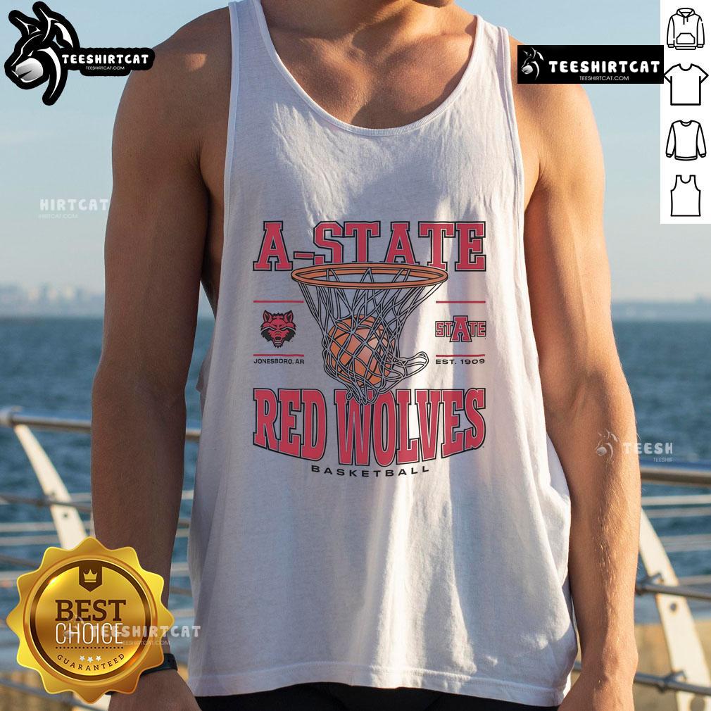 Good Arkansas State Red Wolves Game Time tank top featuring bold team colors and logo, perfect for game day attire.