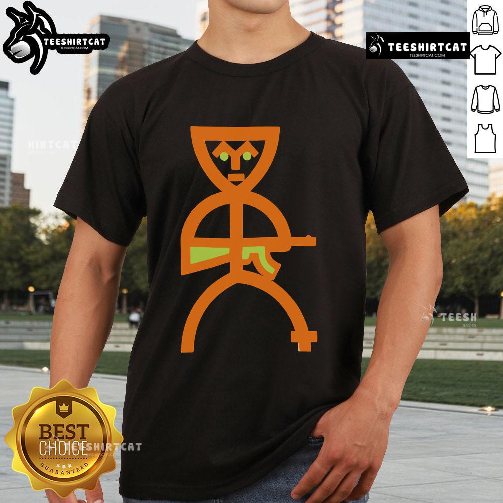 Good Niontay Demon Muppy T-Shirt featuring a colorful design of a playful demon character on a vibrant shirt.