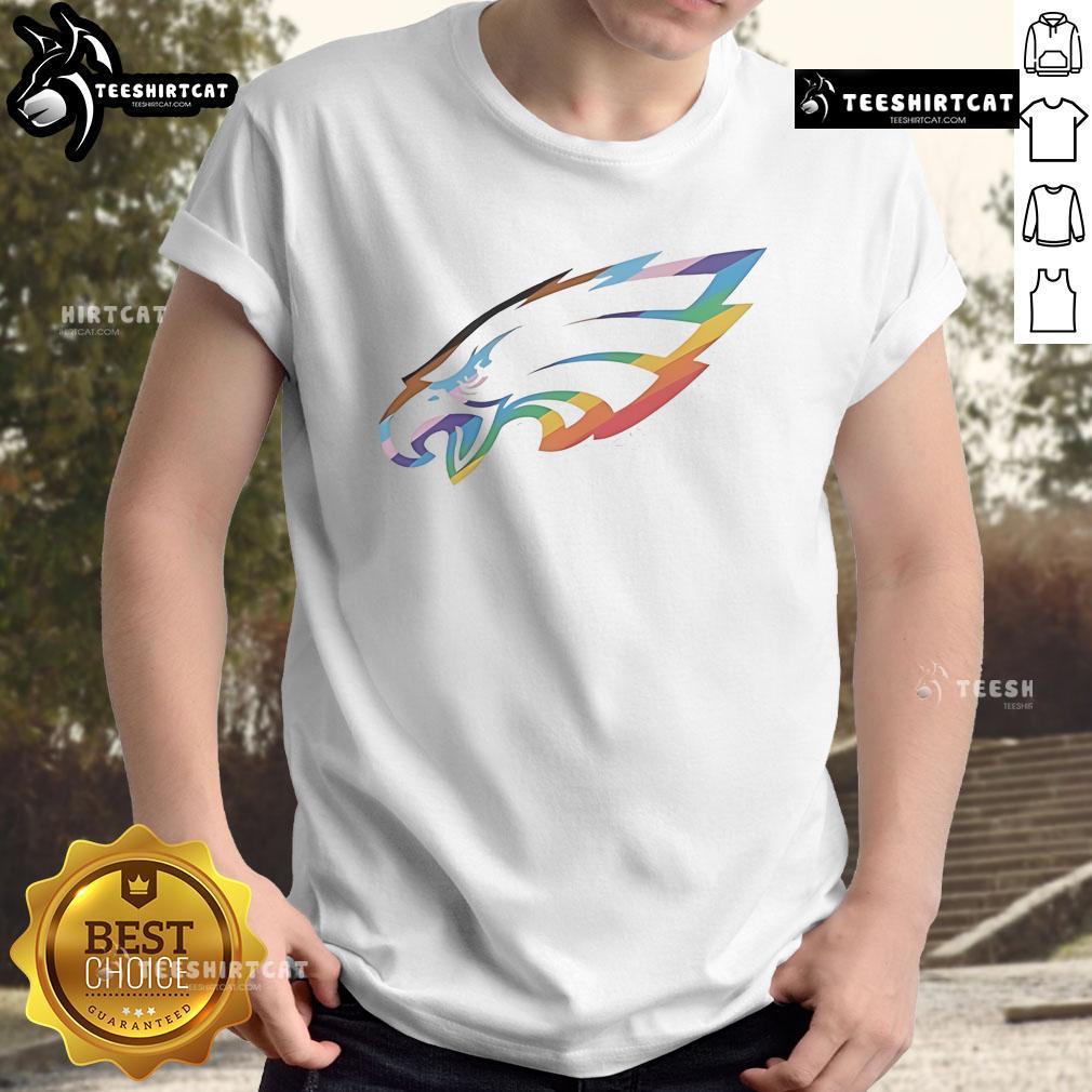 Good Philadelphia Eagles Logo Pride T-Shirt featuring a bold Eagles logo and vibrant colors for fans.