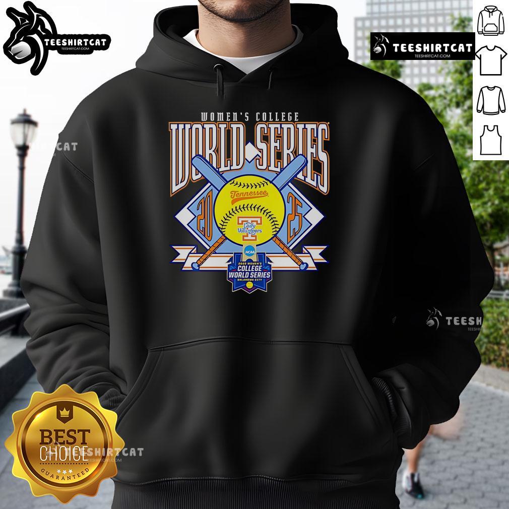Good Tennessee Lady Vols Softball 2025 Women's College World Series hoodie featuring team colors and logo.
