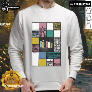 Good The Go Gos May 13 2025 sweatshirt from The Warfield in San Francisco, CA, featuring vibrant concert graphics.