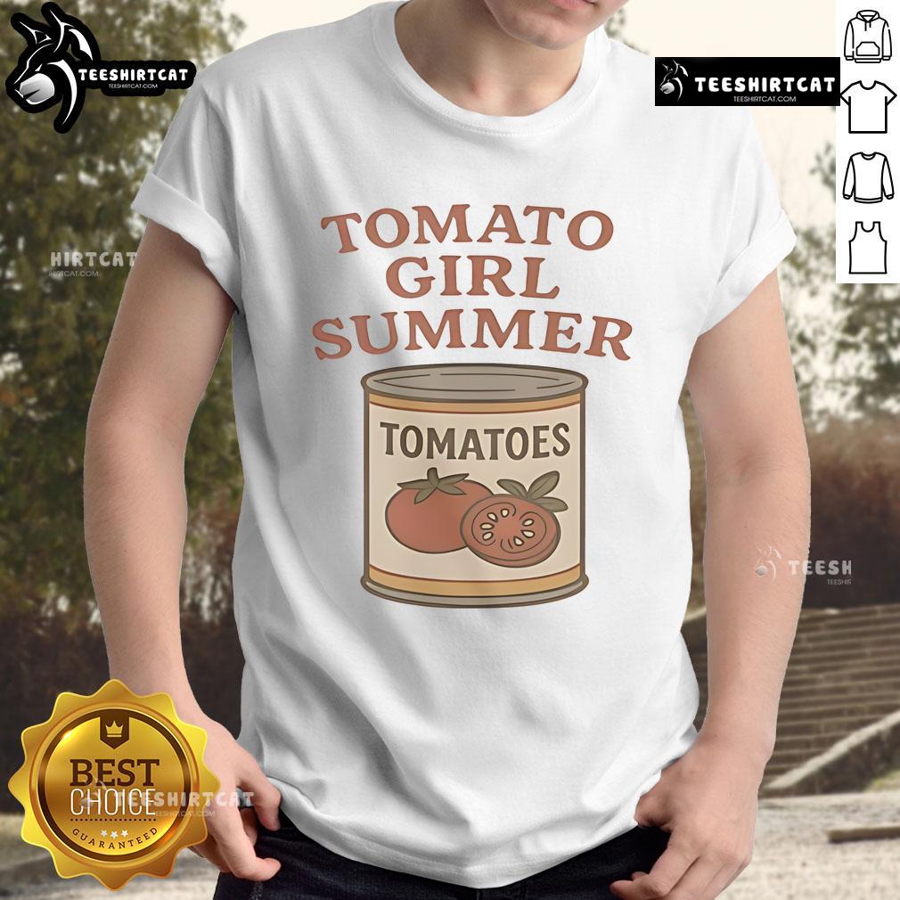 Good Tomato Girl Summer Vintage Jar Graphic T-Shirt featuring a retro design with vibrant colors and playful graphics.