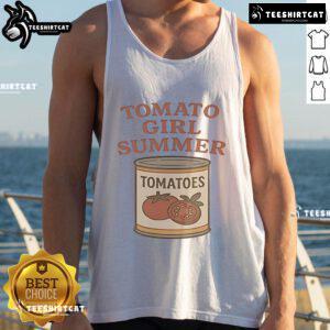 Good Tomato Girl Summer Vintage Jar Graphic Tank Top featuring a colorful jar design perfect for warm weather style.