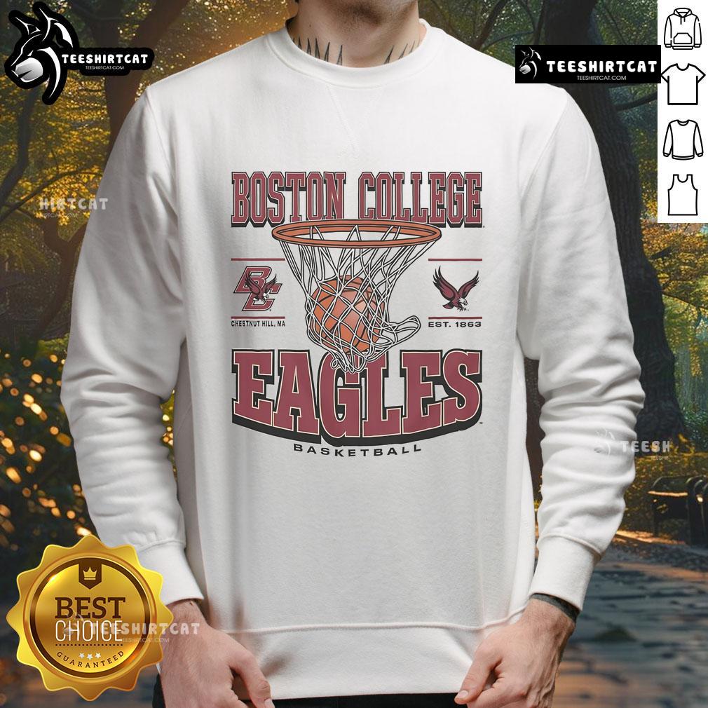 Nice Boston College Eagles Game Time sweatshirt in maroon, perfect for fans cheering at the game.