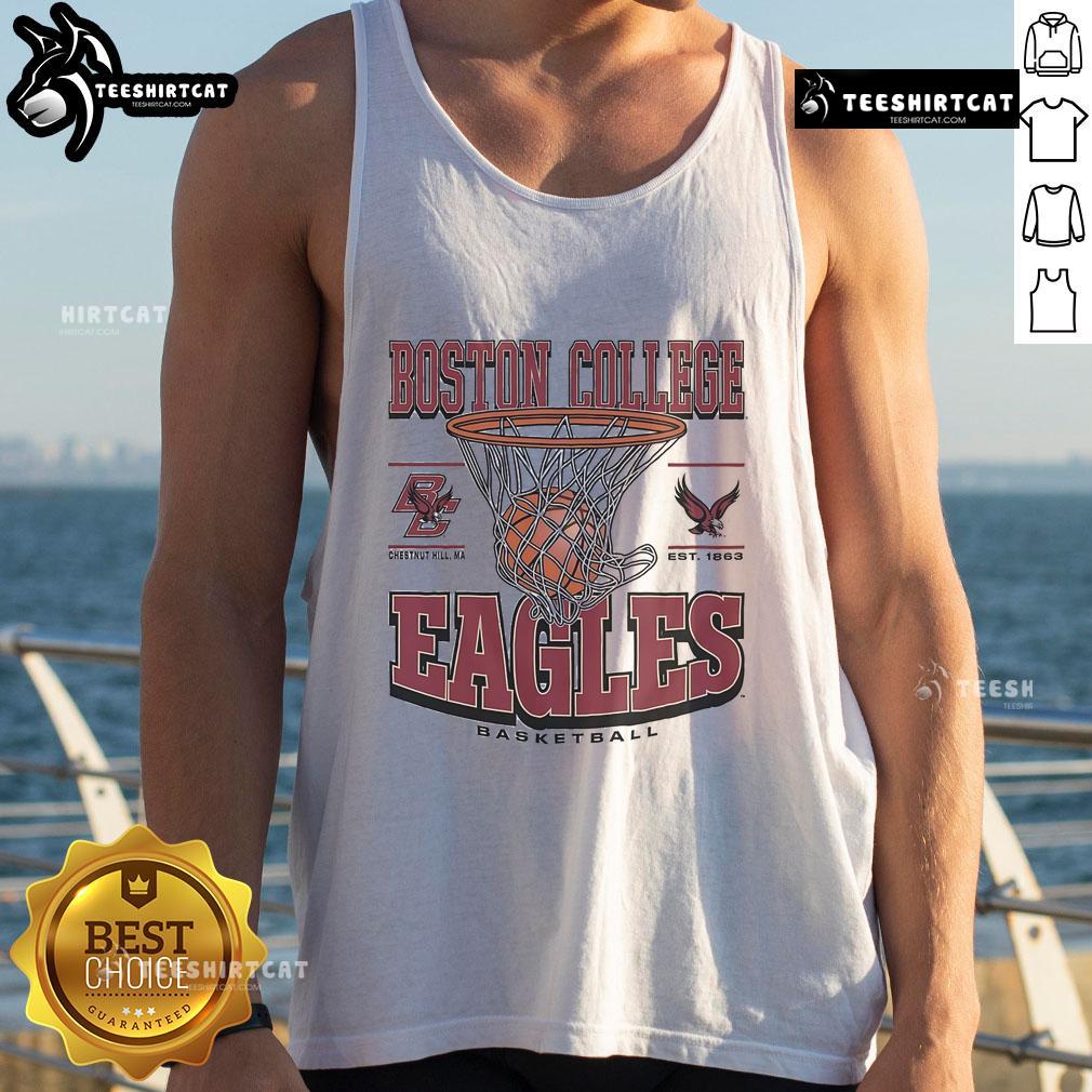 Alt Text: Stylish Boston College Eagles game time tank top featuring team colors and logo, perfect for game day attire.
