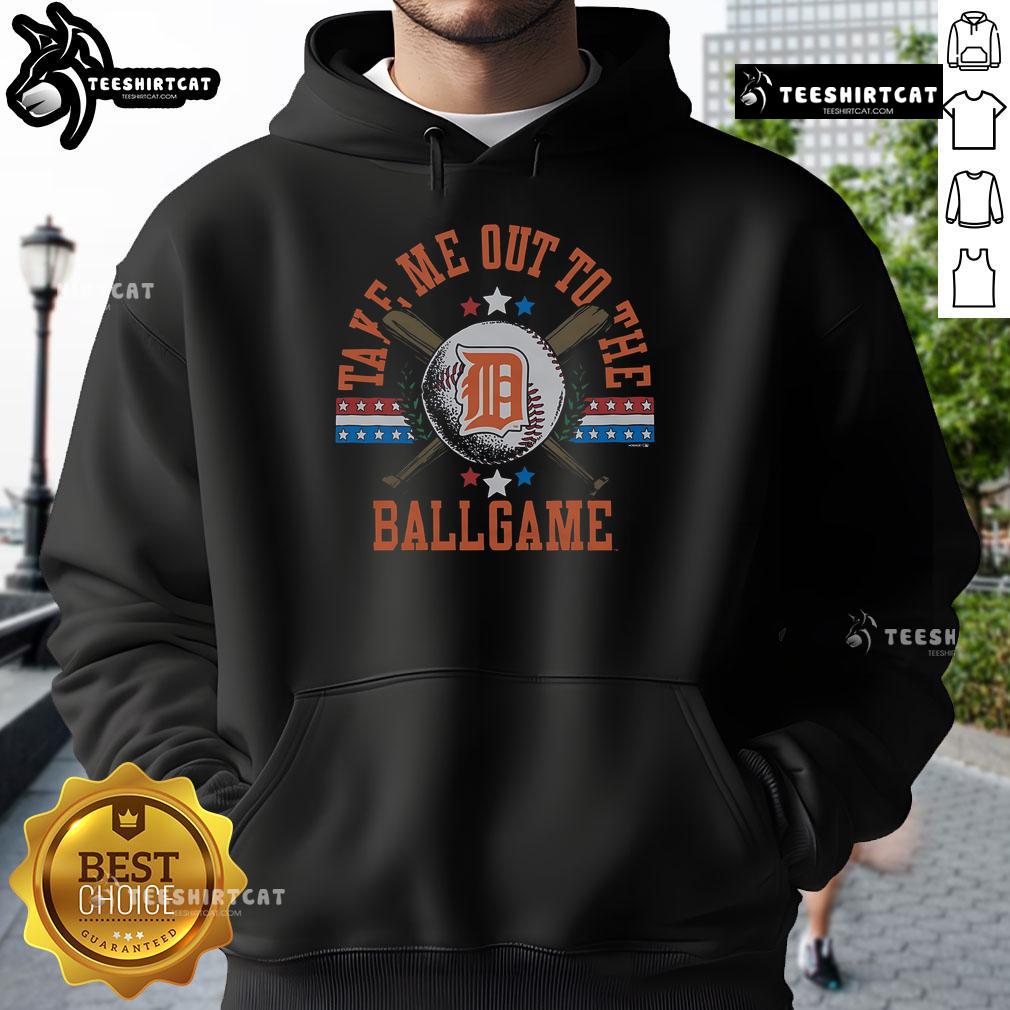 Nice Detroit Tigers Take Me Out To The Ballgame hoodie featuring vibrant team colors and a stylish design.