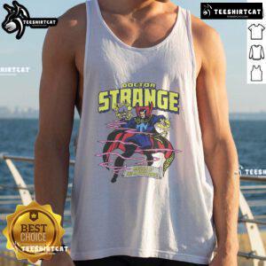 Stylish Doctor Strange tank top featuring vibrant artwork, perfect for Marvel fans and summer fashion.
