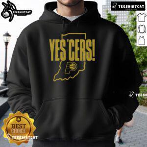 Stylish Nice Indiana Pacers Yes Cers Hoodie featuring team colors and logo, perfect for fans and casual wear.