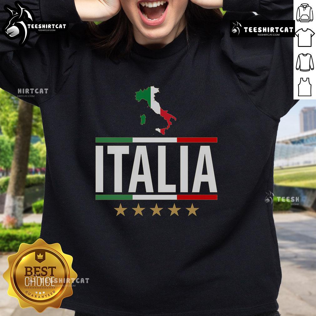Nice Italia Italy Soccer Football Champions Sweatshirt in vibrant colors, perfect for fans and casual wear enthusiasts.