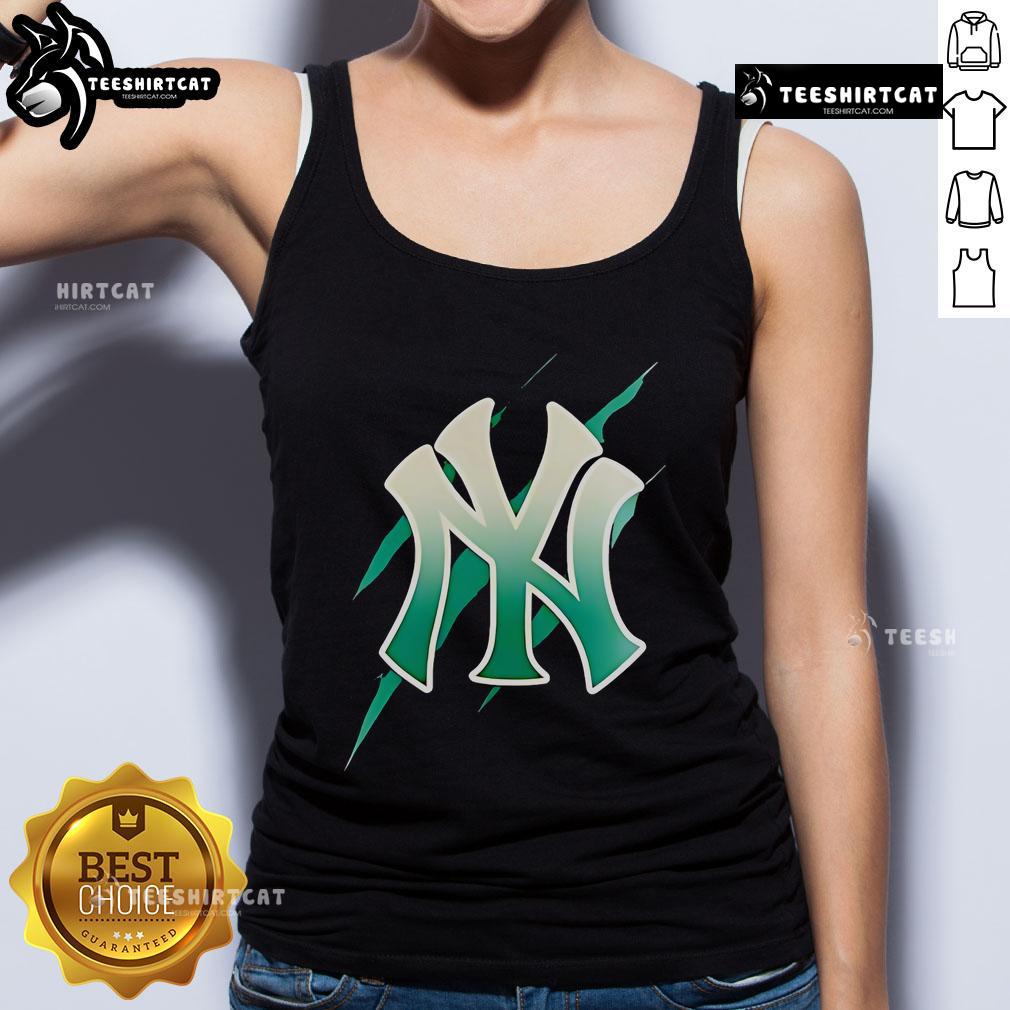 Stylish Jurassic World Rebirth tank top featuring the New York Yankees logo, perfect for fans and summer wear.
