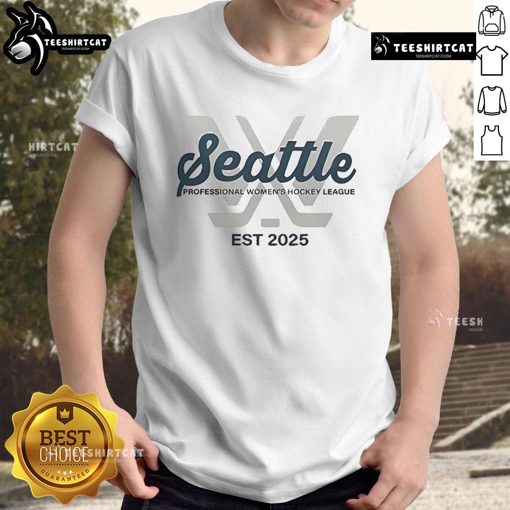 Seattle Professional Women's Hockey League T-Shirt, established 2025, featuring bold graphics and a stylish design.