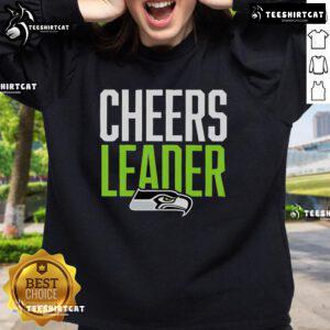 Nice Seattle Seahawks cheerleader sweatshirt featuring vibrant team colors and logo, perfect for game day apparel.