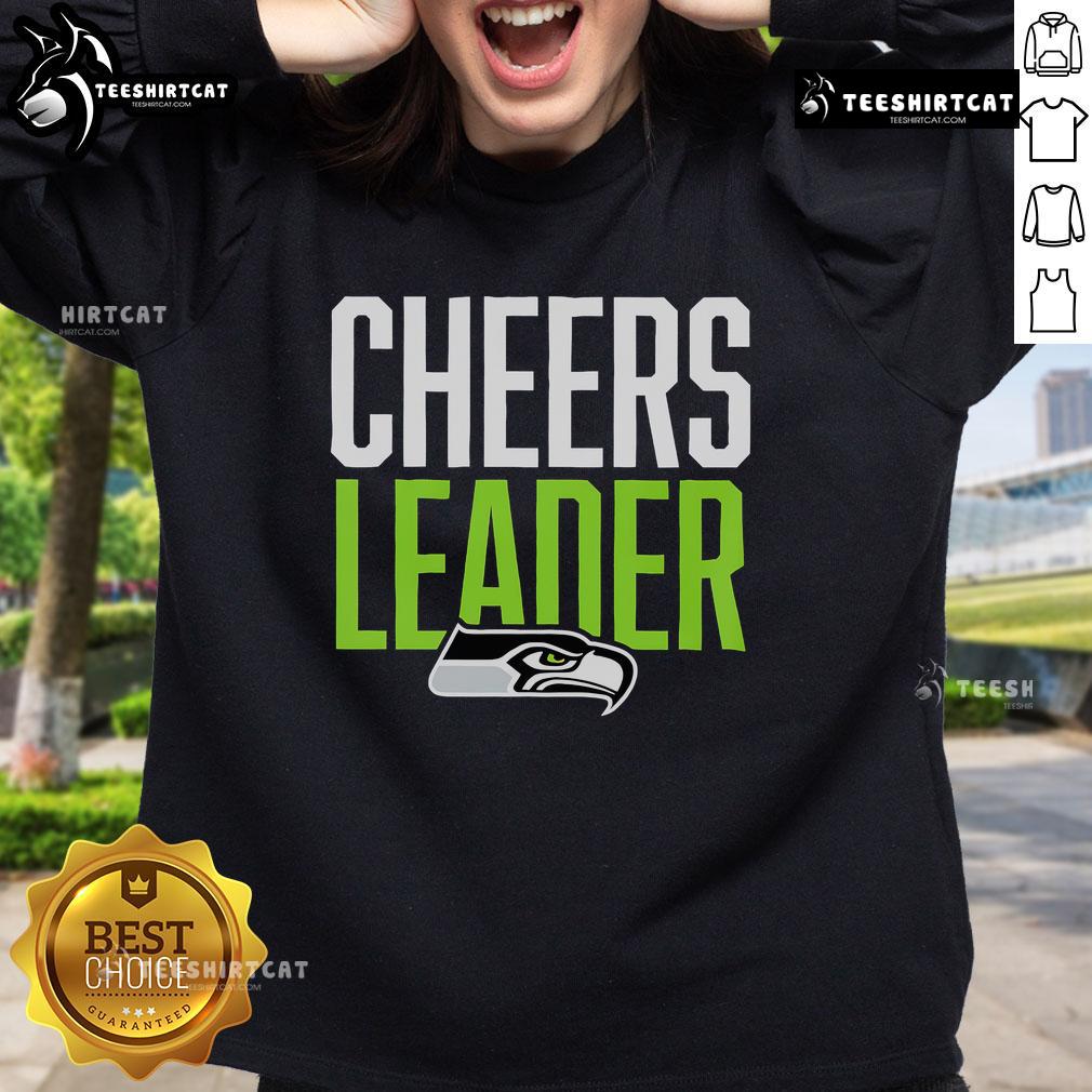 Nice Seattle Seahawks cheerleader sweatshirt featuring vibrant team colors and logo, perfect for game day apparel.