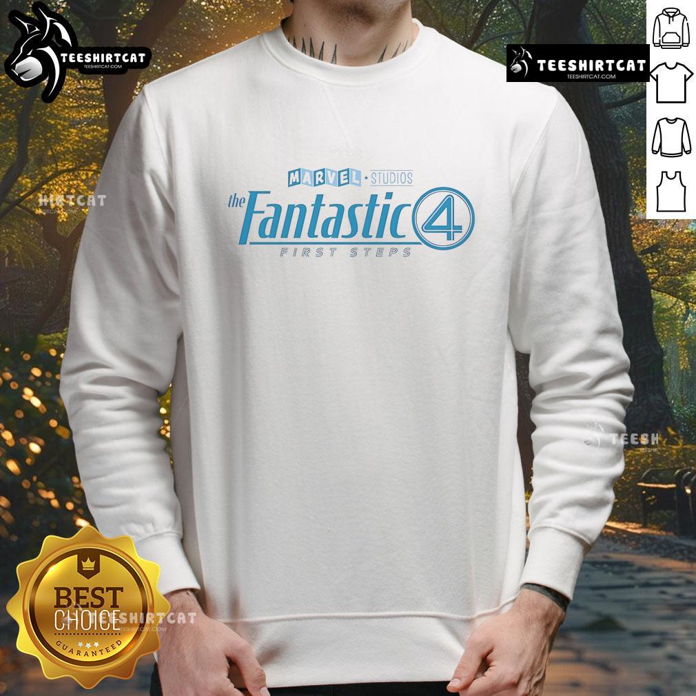 Nice The Fanastics 4 First Steps Marvel Studios sweatshirt featuring iconic superhero graphics and stylish design.