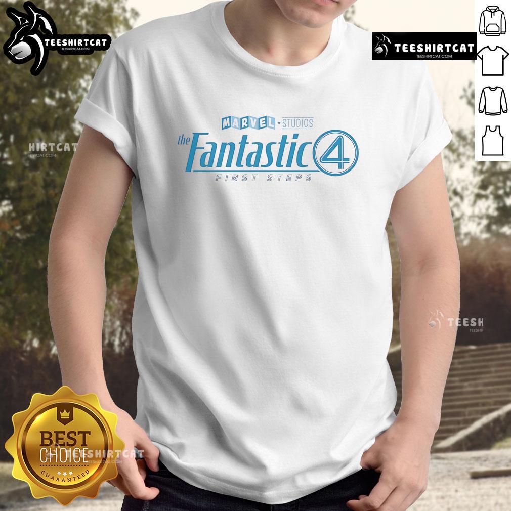 Nice The Fantastics 4 First Steps Marvel Studios T-Shirt featuring vibrant graphics and iconic superhero design.