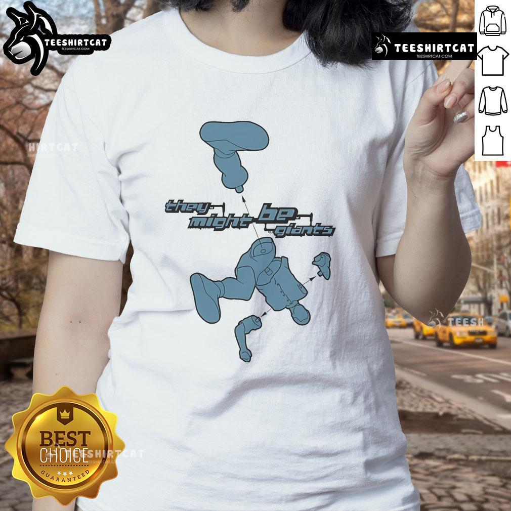Alt Text: Nice They Might Be Giants Mink Car Ladies Tee featuring vibrant design and comfortable fit for fans of the band.