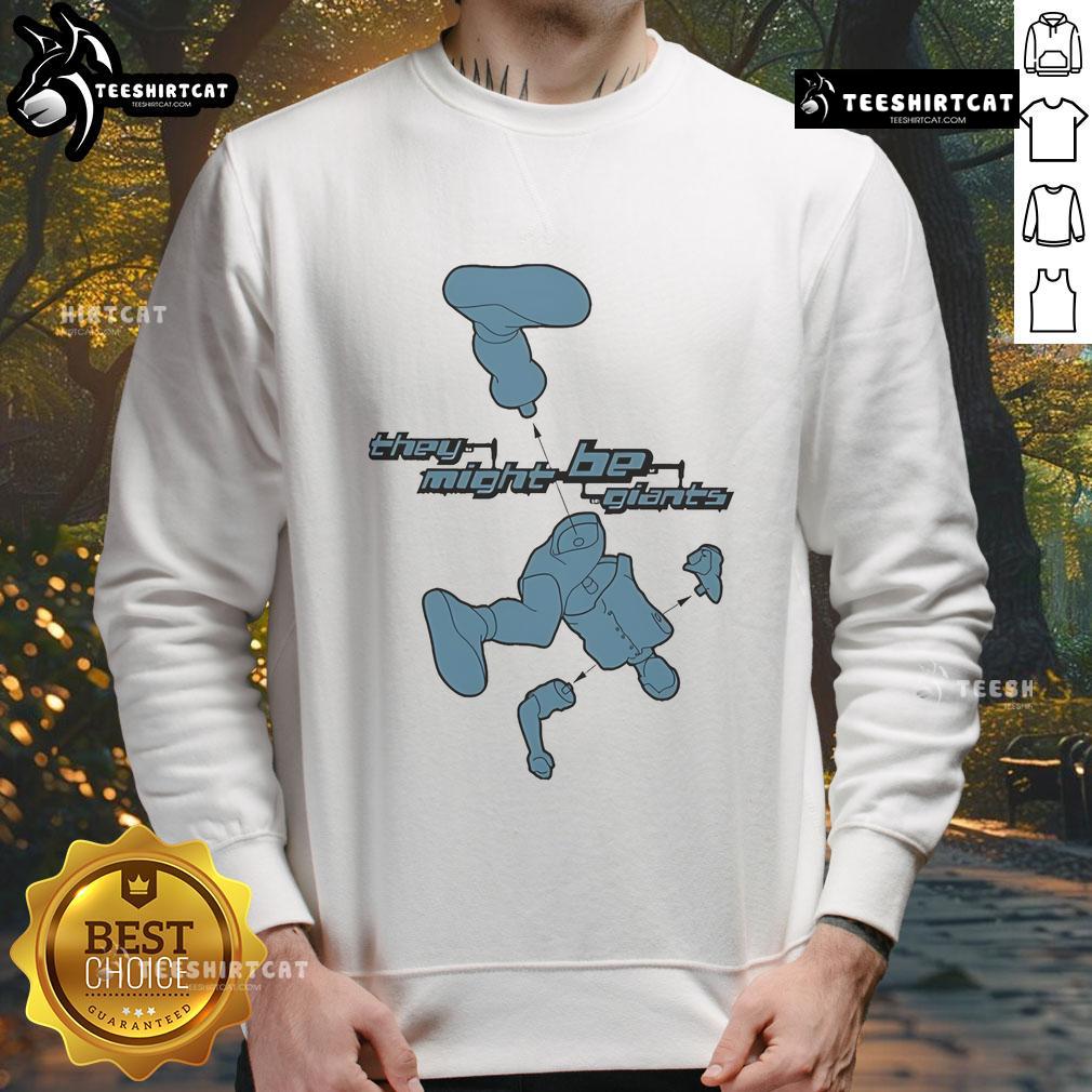 Nice They Might Be Giants Mink Car sweatshirt featuring iconic album art and vibrant colors for fans and collectors.
