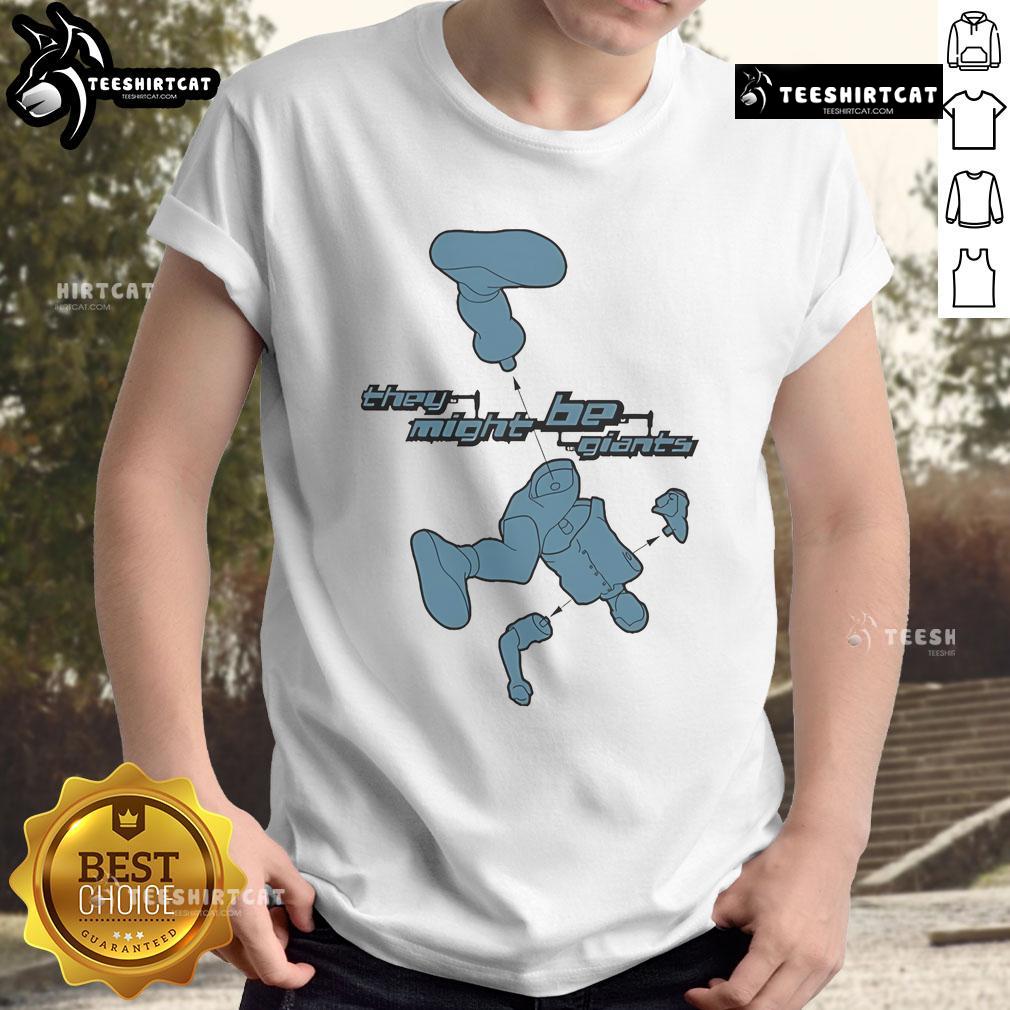 Nice They Might Be Giants Mink Car T-Shirt featuring vibrant design and band logo, perfect for fans and collectors.