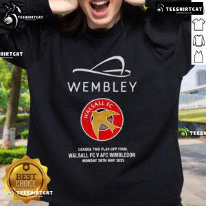 Stylish Nice Wembley Walsall Football Club sweatshirt featuring team colors and logo, perfect for fans and casual wear.