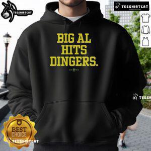 Official Big Al Hits Dingers Hoodie featuring a stylish design perfect for baseball fans and casual wear.