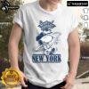 Official Bronx Bombers Snoopy New York Yankees baseball T-shirt featuring Snoopy in Yankees gear, perfect for fans.