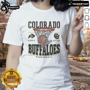 Official Colorado Buffaloes Game Time Ladies Tee in stylish black with team logo, perfect for game day wear.