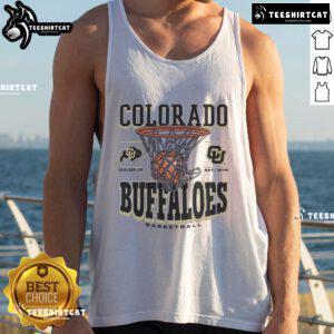 Official Colorado Buffaloes Game Time Tank Top featuring team colors and logo, perfect for game day attire.
