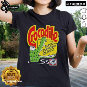 Official Crocodile Apple Flavoured Ice Lolly Ladies Tee featuring vibrant design and playful graphics.