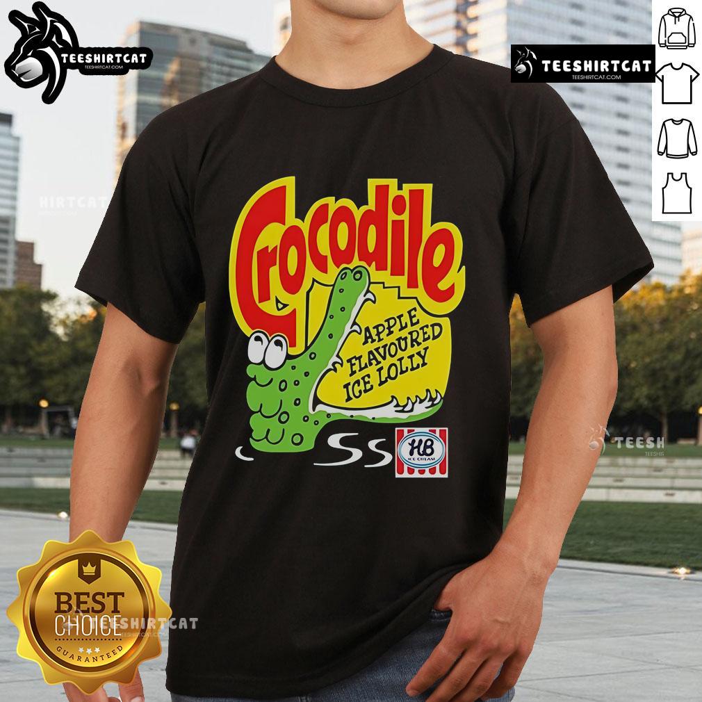 Official Crocodile Apple Flavoured Ice Lolly T-Shirt featuring vibrant graphics and fun design for summer wear.