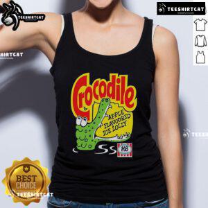 Official Crocodile apple-flavored ice lolly tank top featuring vibrant design and summer vibes, perfect for casual wear.