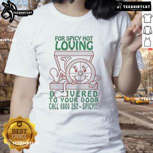 Spicy Ladies Tee - Official 'For Spicy Hot Loving' design, available for delivery. Call 0800-252 for orders.