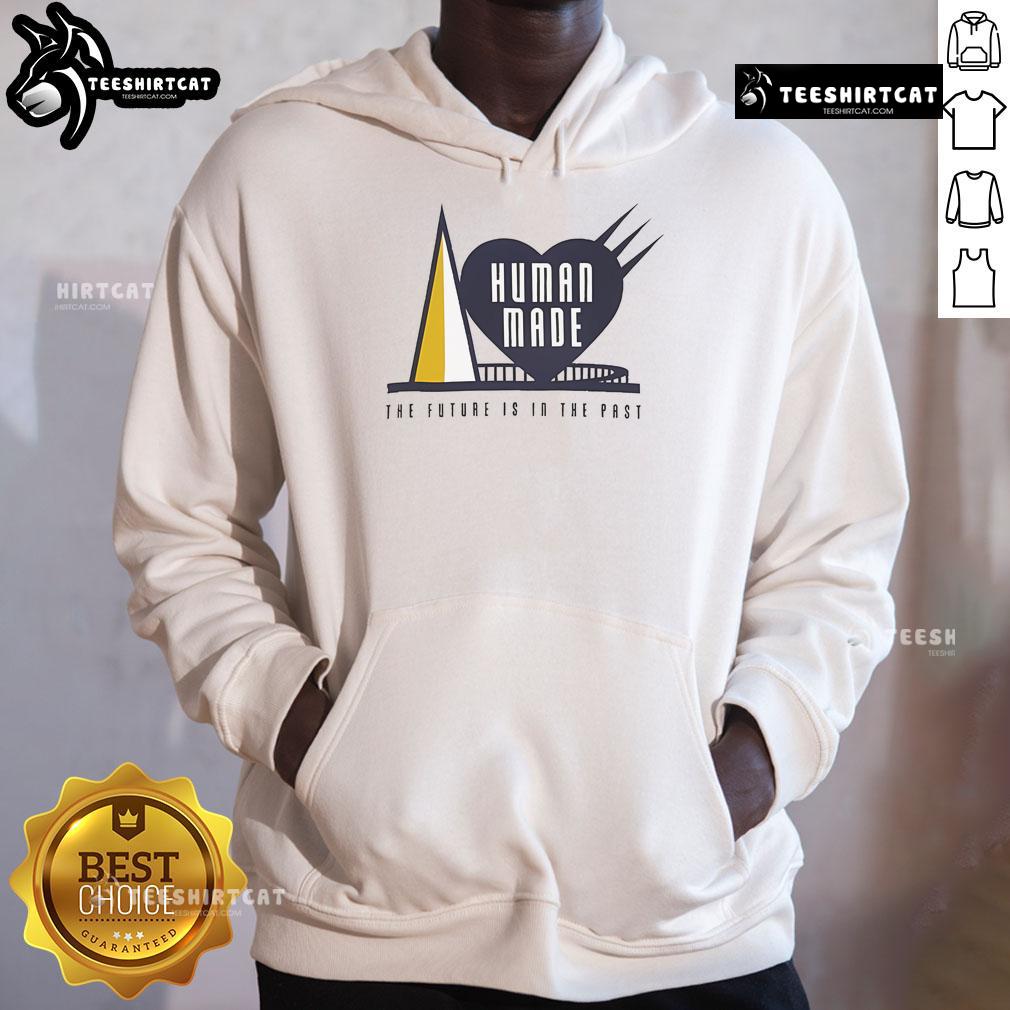Alt Text: Official Human Made The Future Is In The Past Hoodie featuring a stylish design and comfortable fit for casual wear.